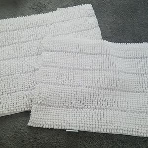 2 piece microfiber bath mat set